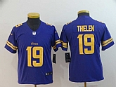 Youth Nike Vikings 19 Adam Thielen Purple Color Rush Limited Jersey,baseball caps,new era cap wholesale,wholesale hats